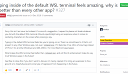 為什麼微軟 WSL 的默認終端輸入體驗比其他同類的應用好？