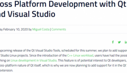 Qt Visual Studio Tools 添加對開發 Linux 項目的支持
