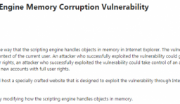 IE 瀏覽器存在遠程代碼執行漏洞，攻擊者可藉此控制系統