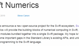 蘋果發布 Swift 的數學計算項目：Swift Numerics